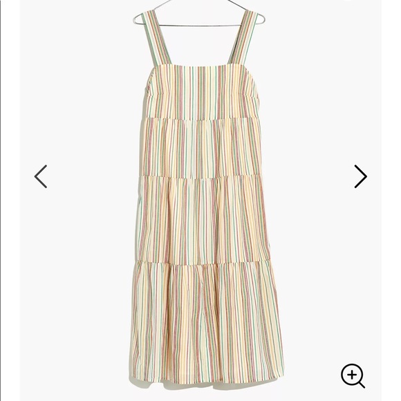Madewell Dresses & Skirts - MADEWELL 8 Button-Back Tiered Dress Rainbow